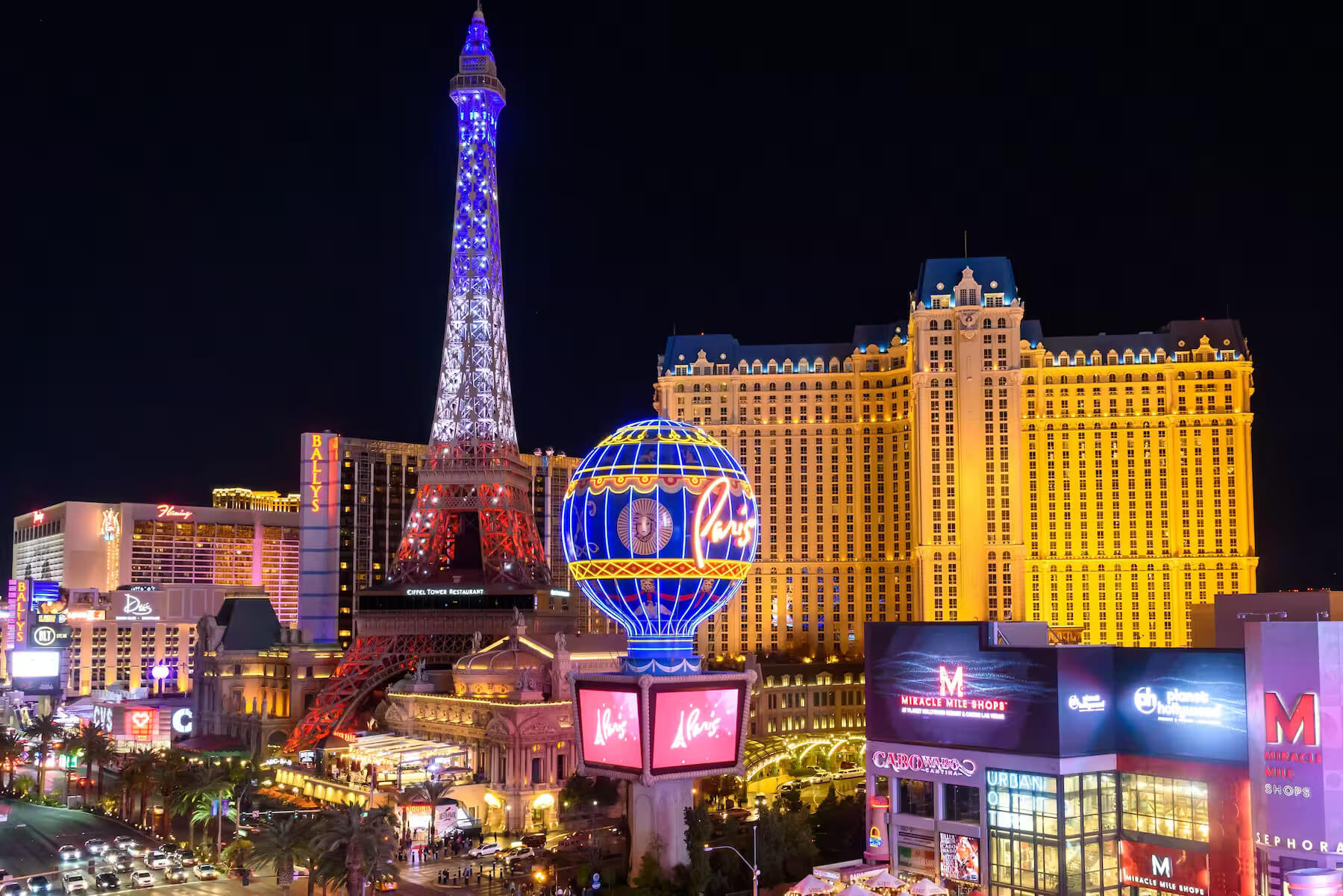 Exteriors at Paris Las Vegas